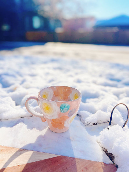 Yuzuriha Flower Mug