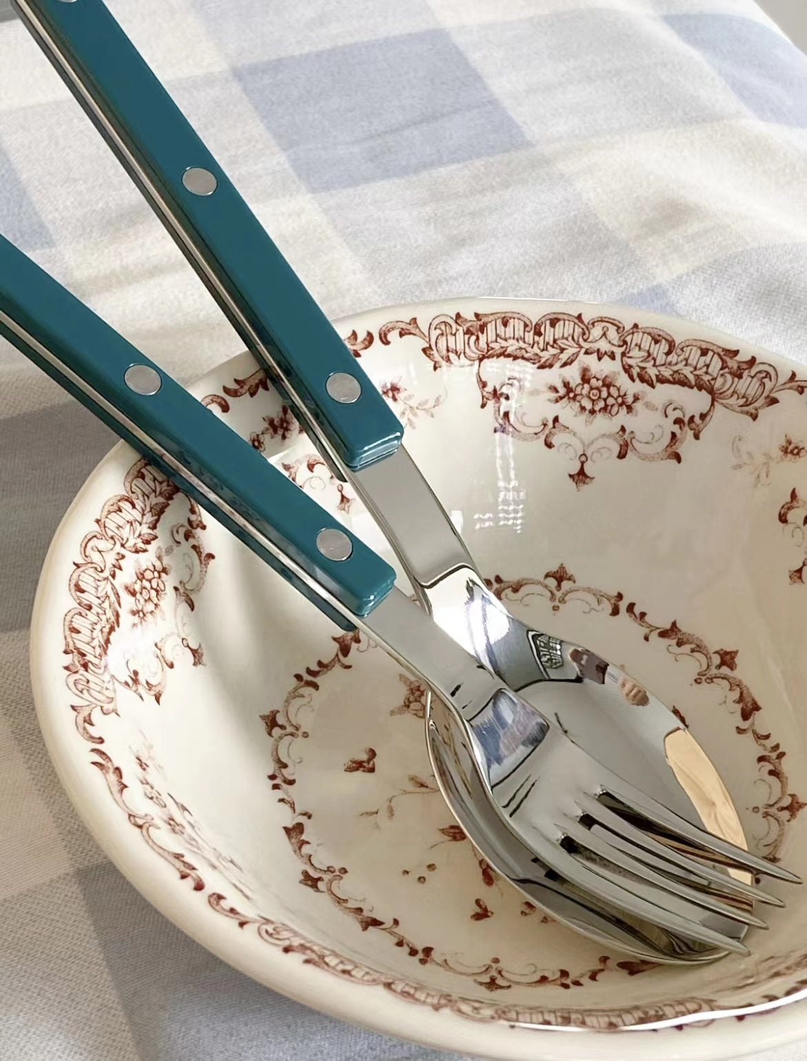 Sabre Bistrot Shiny Flatware - Aquamarine