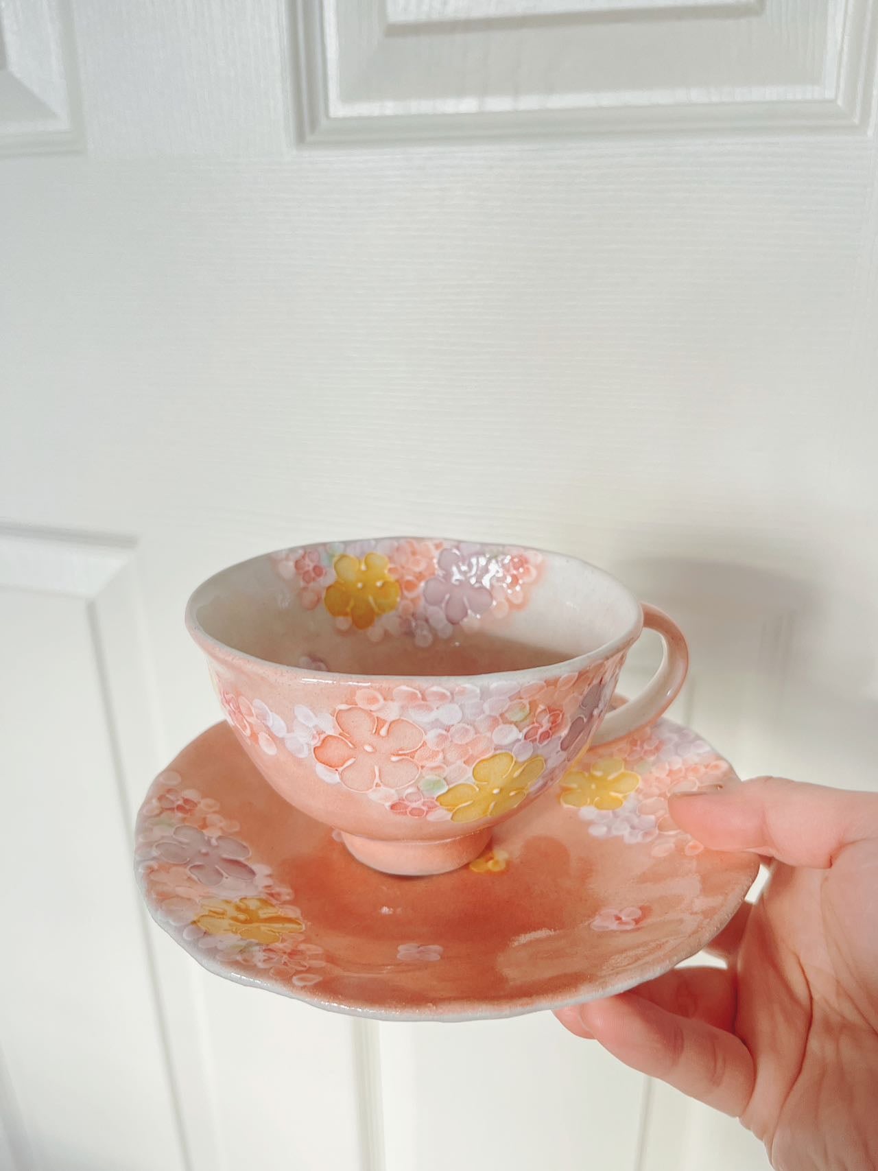 Yuzuriha Flower Coffee Mug Peachy Flower