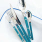 Sabre Bistrot Shiny Flatware - Aquamarine