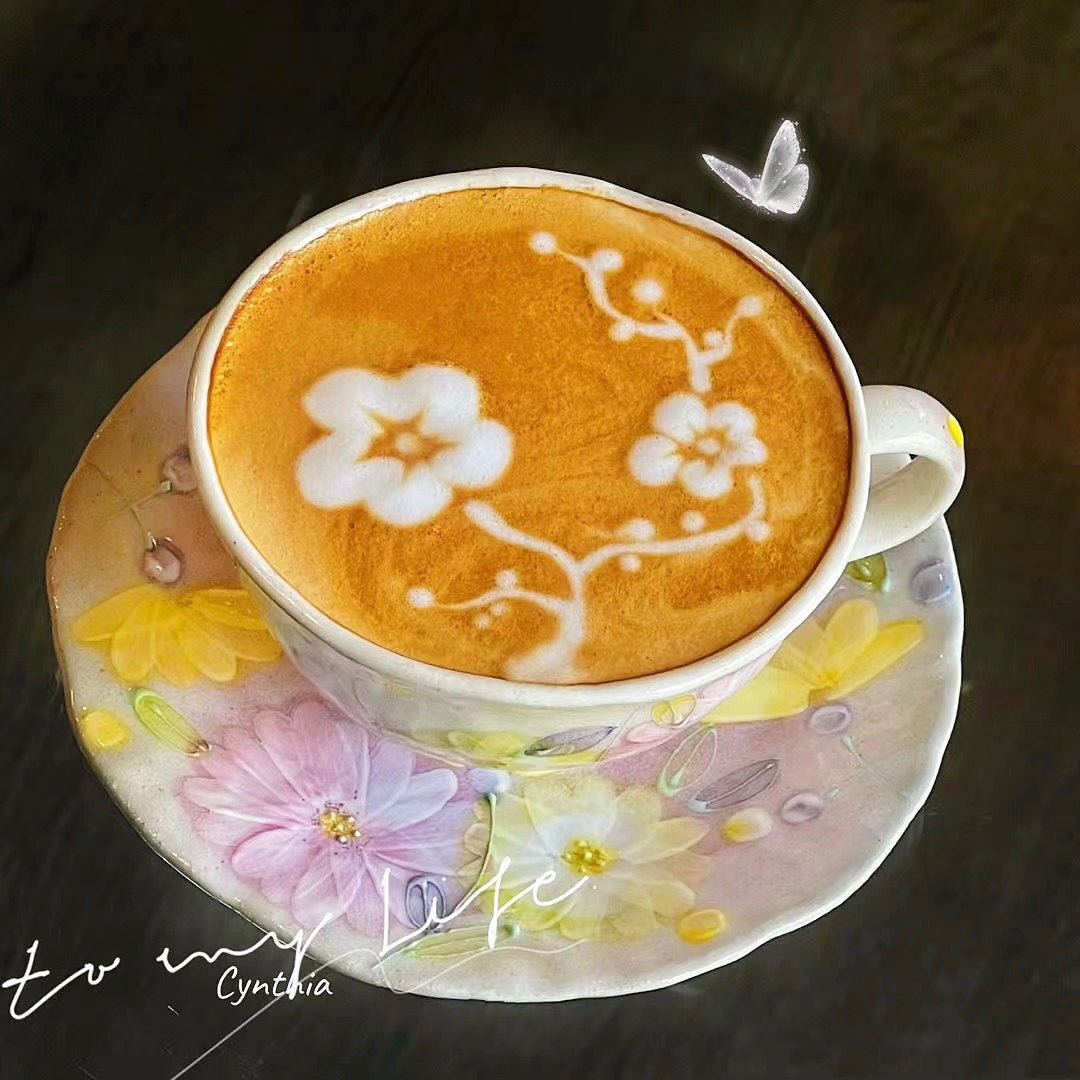 Yuzuriha Flower Coffee Mug