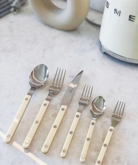 Sabre Bistrot Shiny Flatware - Ivory