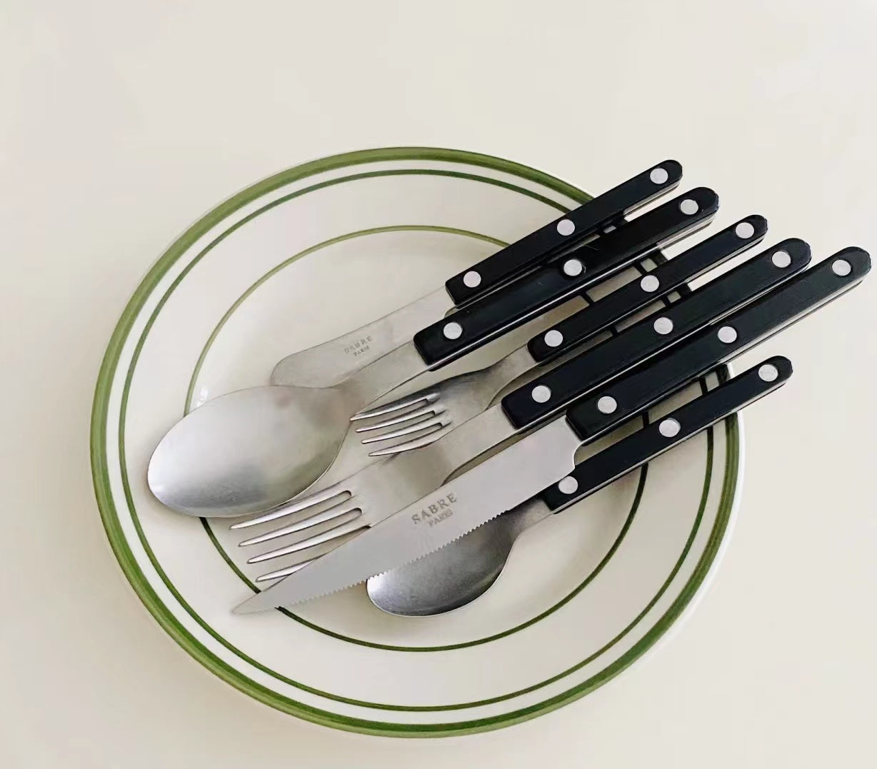 Sabre Paris Bistrot Flatware  Black