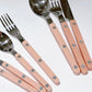 Sabre Bistrot Shiny Flatware - Nude Pink