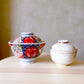 Red Minoyaki Bowl with Fitted Cover