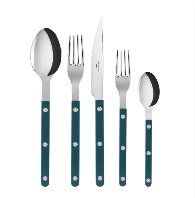 Sabre Bistrot Shiny Flatware - Aquamarine